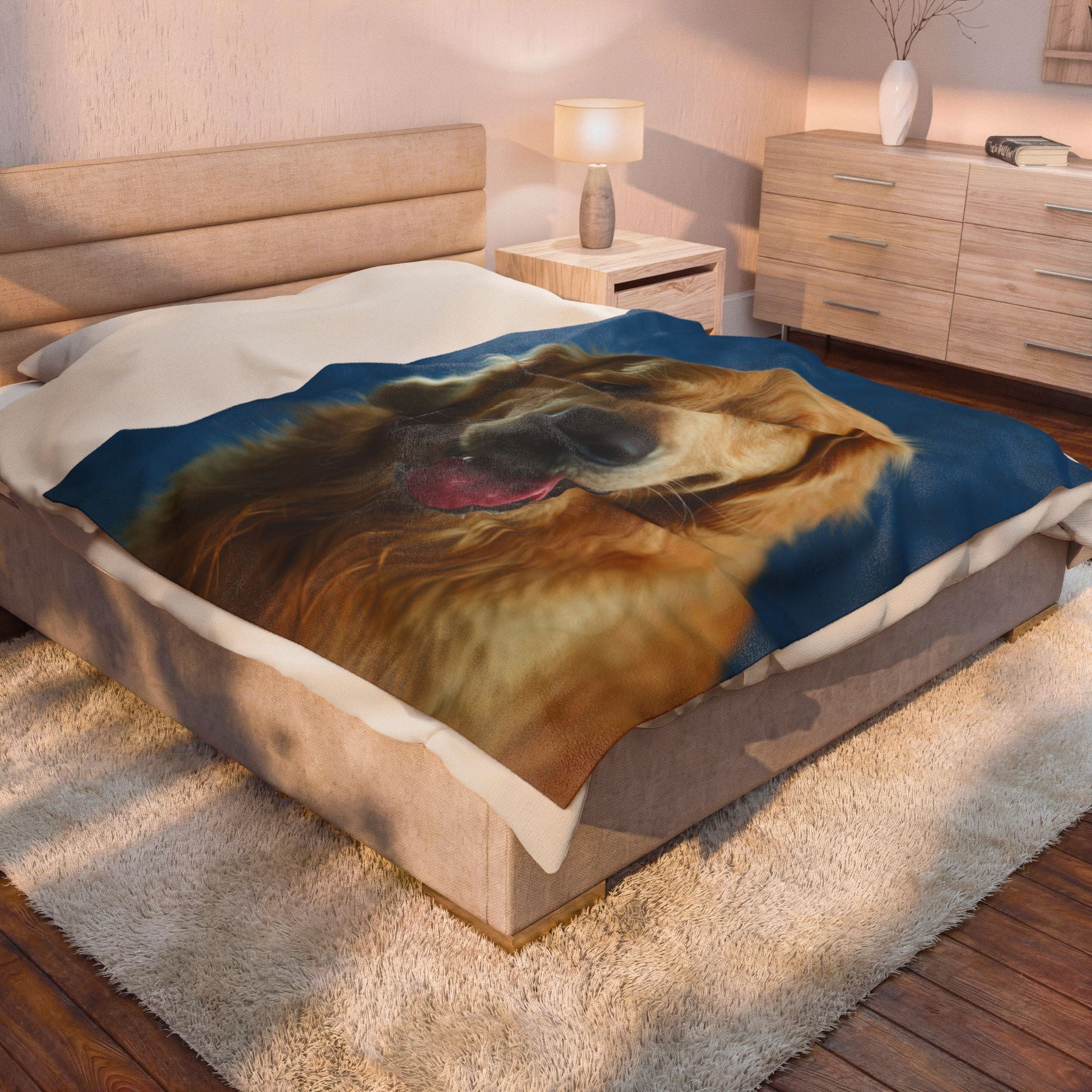Their Face, Your Blanket: Custom Pet Photo Blanket