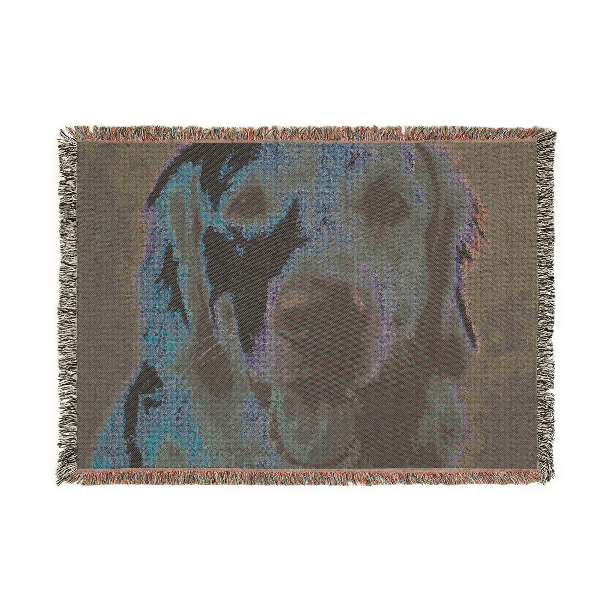 Their Face, Woven In: Custom Pet Throw Blanket
