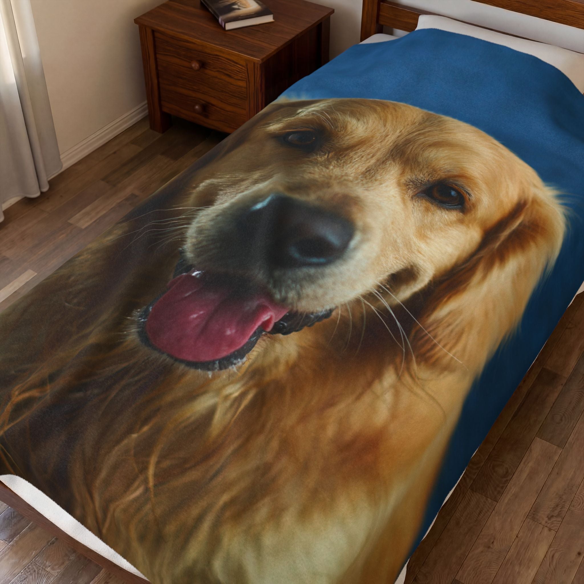 Their Face, Your Blanket: Custom Pet Photo Blanket