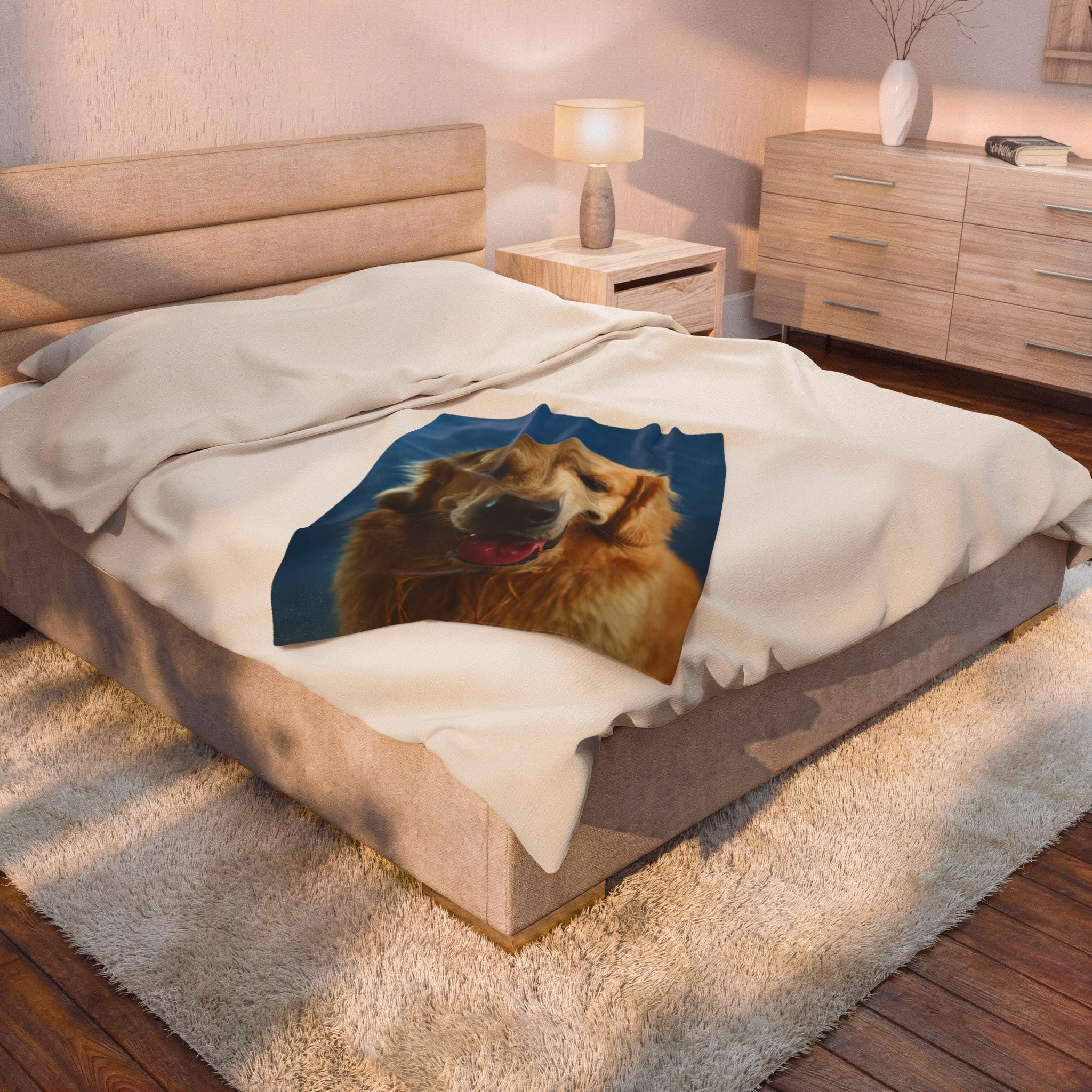 Their Face, Your Blanket: Custom Pet Photo Blanket