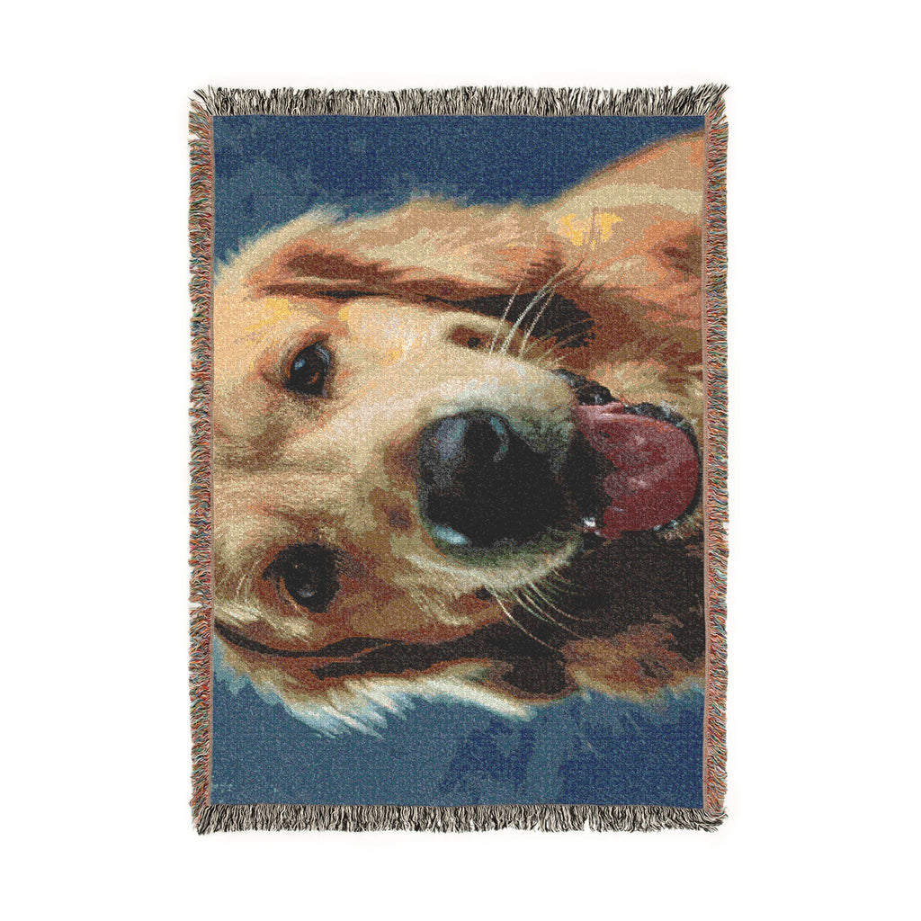 Their Face, Woven In: Custom Pet Throw Blanket