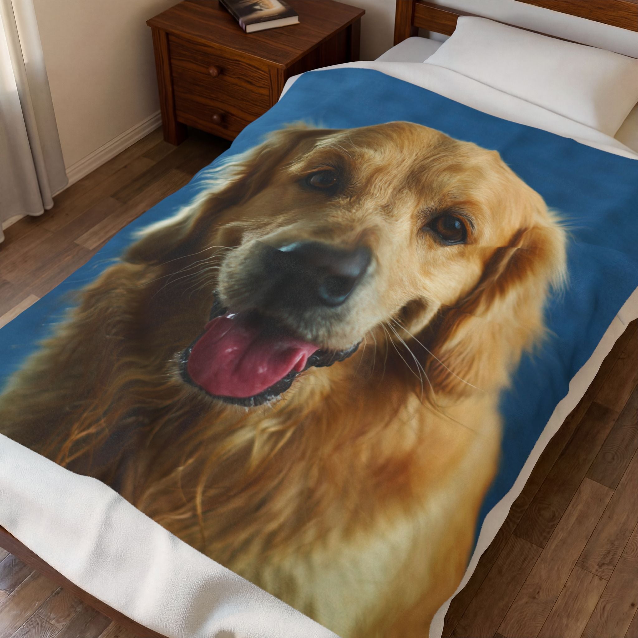 Their Face, Your Blanket: Custom Pet Photo Blanket